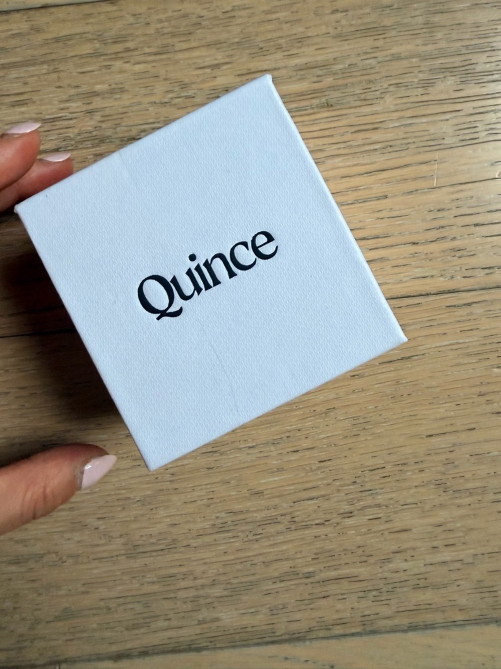 Quince Gold Vermeil White Sapphire Bezel Hoops - Picture 7 of 8